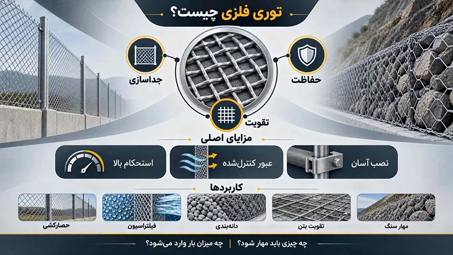 توری صنعتی فلزی